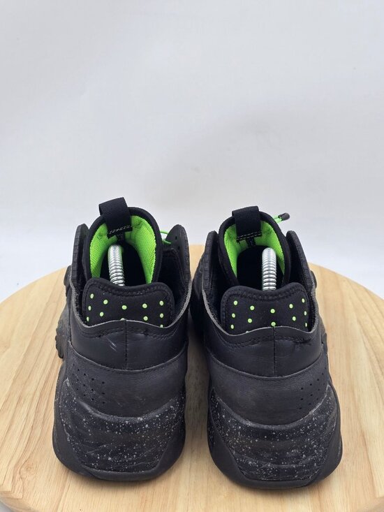 Adidas Streetball Core Basketball Shoe Mens Black Solar Green FZ1971 sz 7.5